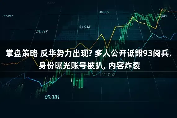 掌盘策略 反华势力出现? 多人公开诋毁93阅兵, 身份曝光账号被扒, 内容炸裂