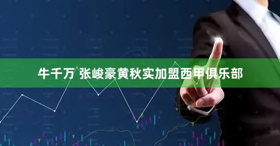 牛千万 张峻豪黄秋实加盟西甲俱乐部